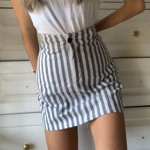 Brandy Melville Striped Kassia Skirt